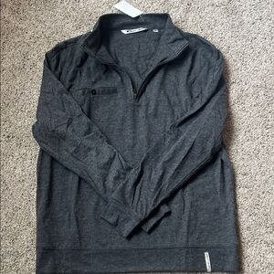 Men's Dark Gray Zip-Up Sweater